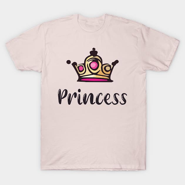 Royal Princess Crown T-Shirt by BeckyS23